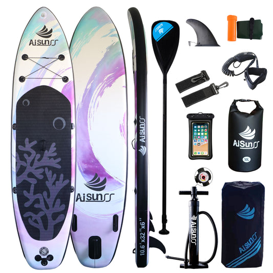 AISUNSS Inflatable Paddle Boards - Violet